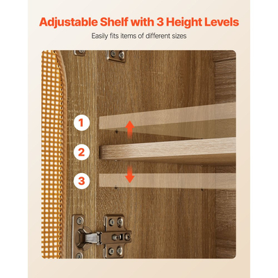 Ντουλάπι τοίχου μπάνιου VEVOR, με 2 πόρτες και ρυθμιζόμενο ράφι, πάνω από το ντουλάπι αποθήκευσης φαρμάκων, κρεμαστός οργανωτής με ράφια και ανοιχτό χώρισμα για πλυντήριο, κουζίνα, τουαλέτα