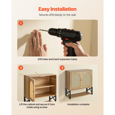 Ντουλάπι τοίχου μπάνιου VEVOR, με 2 πόρτες και ρυθμιζόμενο ράφι, πάνω από το ντουλάπι αποθήκευσης φαρμάκων, κρεμαστός οργανωτής με ράφια και ανοιχτό χώρισμα για πλυντήριο, κουζίνα, τουαλέτα