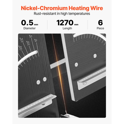 Κόφτης αφρού θερμού σύρματος VEVOR, ανεξάρτητος κόφτης φελιζόλ 200W με 6 τεμάχια σύρματα θέρμανσης νικελίου-χρωμίου, επαγγελματικό ηλεκτρικό εργαλείο κοπής με μέγιστο μήκος κοπής 1150 mm για αφρό, σφουγγάρι, σανίδα KT