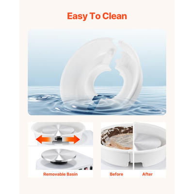 Τροχός κεραμικής VEVOR, μηχανή σχηματισμού κεραμικών τροχών 28 cm, ρυθμιζόμενο πεντάλ ποδιού με ταχύτητα 60-300 σ.α.λ., ρυθμιζόμενο πόδι ανύψωσης, αποσπώμενη λεκάνη, πλήρες κιτ αξεσουάρ εργαλείων για εργασία, χειροτεχνία, λευκό