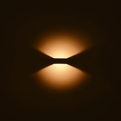 kelvo® AURA KLV-101-0116 Μοντέρνο Φωτιστικό Τοίχου - Απλίκα LED 7W 875lm 45° AC 220-240V Αδιάβροχο IP65 Θερμό Λευκό 2700K - Bridgelux COB Chip & TÜV SÜD Driver - Μαύρο Ματ - Μ15 x Π12.5 x Υ4.5cm - 5 Χρόνια Εγγύηση