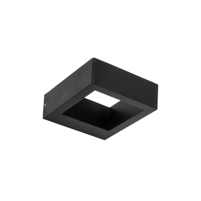 kelvo® AURA KLV-101-0116 Μοντέρνο Φωτιστικό Τοίχου - Απλίκα LED 7W 875lm 45° AC 220-240V Αδιάβροχο IP65 Θερμό Λευκό 2700K - Bridgelux COB Chip & TÜV SÜD Driver - Μαύρο Ματ - Μ15 x Π12.5 x Υ4.5cm - 5 Χρόνια Εγγύηση