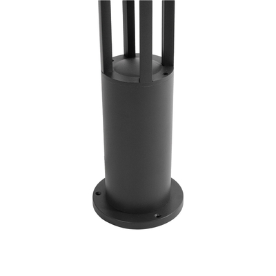 kelvo® GREMO KLV-101-0123 Μοντέρνο Φωτιστικό Κολωνάκι Κήπου LED 7W 735lm 45° AC 220-240V Αδιάβροχο IP65 Θερμό Λευκό 2700K - Bridgelux COB Chip & TÜV SÜD Driver - Γκρι Ανθρακί Ματ - Μ15.5 x Π15.5 x Υ80cm - 5 Χρόνια Εγγύηση