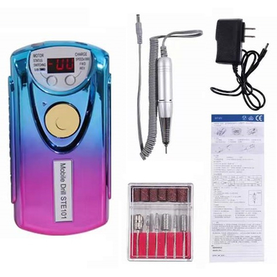 Επαναφορτιζόμενος τροχός μανικιούρ-πεντικιούρ - STE-101 - 910266 - Blue/Pink