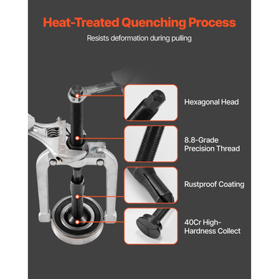 Σετ εξολκέα ρουλεμάν τυφλών οπών VEVOR, κιτ εξαγωγής εσωτερικού ρουλεμάν και στεγανοποίησης 16 σε 1, σετ εργαλείων αφαίρεσης εσωτερικού ρουλεμάν 16 τεμαχίων με ένθετο πιλότου ολισθαίνοντος σφυριού με 10 διαιρούμενους δακτυλίους και αντίθετη ράβδο