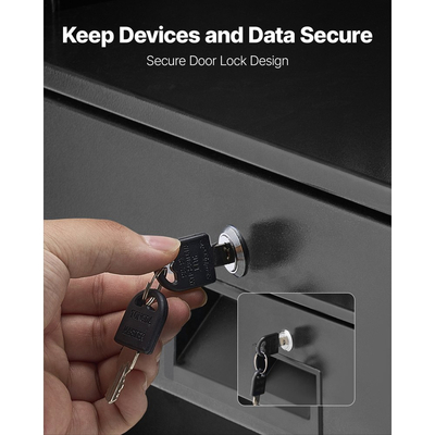 Συρτάρι VEVOR 3U για τοποθέτηση σε rack, μέγιστο φορτίο 22,68 kg, θήκη κλειδώματος διακομιστή, συρόμενο συρτάρι με κλειδαριά και οπές διαχείρισης καλωδίων, για rack ή περίβλημα καμπίνας διακομιστή δικτύου