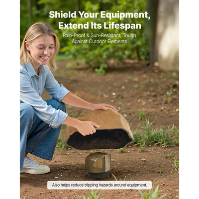 Ψεύτικο κάλυμμα βράχου VEVOR, εξωτερικό ψεύτικο κάλυμμα αντλίας φρεατίου, ρεαλιστική φυσική υφή, ελαφρύς και ανθεκτικός στις καιρικές συνθήκες τεχνητός βράχος για διακόσμηση κήπου, κίτρινο άμμου, μικρό μέγεθος