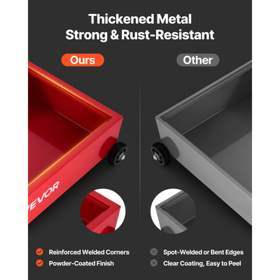 Δοχείο αποστράγγισης λαδιού χαμηλού προφίλ VEVOR, χωρητικότητας 75,7 L, περιστρεφόμενο δοχείο αποστράγγισης λαδιού με χειροκίνητη αντλία, σωλήνας 2,2 m και πτυσσόμενη λαβή T, στεγανό και ανθεκτικό στη διάβρωση, κατάλληλο για αυτοκίνητα, SUV, φορτηγά, ATV, κόκκινο