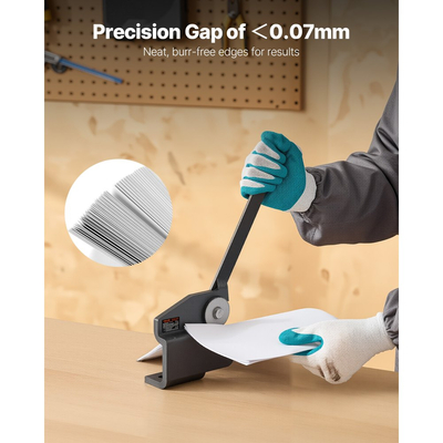 Ψαλίδι λαμαρίνας VEVOR, περιστροφικό ψαλίδι χειρός χωρίς λαιμό, κόφτης λαμαρίνας μαλακού χάλυβα 16 Gauge με χωρητικότητα 1,5 mm, με συμπαγή κατασκευή, τύπο τοποθέτησης, για κοπή χάλυβα, χαλκού, οπλισμού και αλουμινίου