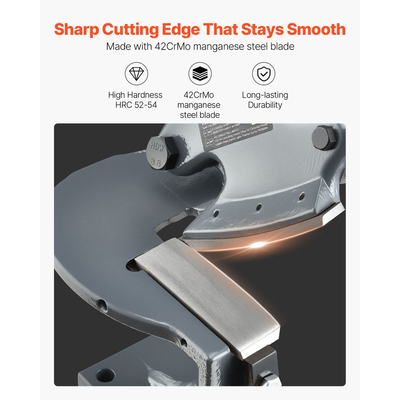 Ψαλίδι λαμαρίνας VEVOR, χειροκίνητο ψαλίδι πλακών, κόφτης λαμαρίνας πάγκου χωρίς λαιμό για πολλαπλές χρήσεις, με συμπαγές ατσάλινο πλαίσιο, τύπος τοποθέτησης, μέγιστο πάχος κοπής 1,9 mm για χάλυβα, χαλκό, οπλισμό αλουμινίου