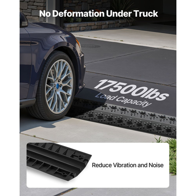 Κάλυμμα καλωδίου VEVOR Drop Over, Χωρητικότητα φορτίου 7.938 kg/άξονα, Προστατευτική ράμπα εύκαμπτου σωλήνα καλωδίου βαρέως τύπου, Κάλυμμα καλωδίου δαπέδου, για περιοχές με μεγάλη κυκλοφορία πεζών, Εσωτερικού χώρου, Εξωτερικού χώρου, Σπιτιού, Γραφείου, Αποθήκης, Συσκευασία 3 τεμαχίων