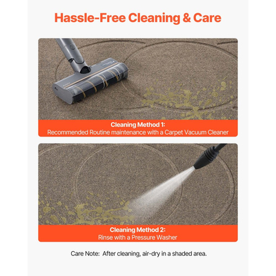 Πατάκι εισόδου VEVOR, 1194 x 813 mm Εμπορικό πατάκι δαπέδου για εσωτερικούς και εξωτερικούς χώρους, Μοντέρνο κομψό χαλί με υπόστρωμα TPE, Βαρέως τύπου πλενόμενο βιομηχανικό χαλί εισόδου για διάδρομο, μπαλκόνι, γκαράζ, καφέ