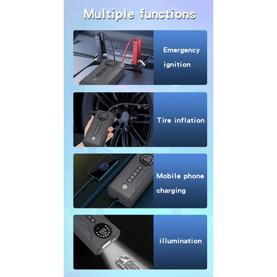 Εκκινητής μπαταρίας οχημάτων Jump Starter & αεροσυμπιεστής - JG819 - 567819