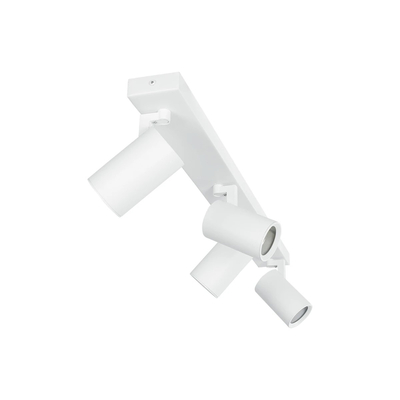 kelvo® SPOTA KLV-101-0141 Μοντέρνο Κινούμενο Φωτιστικό Σποτ Οροφής με Ντουί 4 x GU10 90° AC 220-240V IP20 - Λευκό Ματ - Μ64 x Π6 x Υ14cm