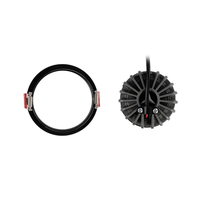 kelvo® PINADO KLV-101-0129 Χωνευτό Downlight Σποτ LED 7W 875lm 15° AC 220-240V IP20 Φυσικό Λευκό 4500K - Bridgelux COB Chip & TÜV SÜD Driver - Μαύρο Ματ - Μ8.3 x Π8.3 x Υ8.16cm / Q7.25cm - 5 Χρόνια Εγγύηση