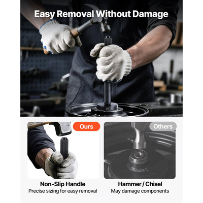 Κιτ Πίεσης Ρουλεμάν VEVOR, 52+14 τεμάχια, Εργαλείο Κατσαβιδιού Δακτυλίου 2 σε 1 & Κιτ Πίεσης Ρουλεμάν, Σετ Κατσαβιδιού Δακτυλίου και Στεγανοποίησης με 49 Δακτυλίους, Διαχωριστές και Σιαγόνες, Σετ Εργαλείων Αφαίρεσης και Εγκατάστασης Βαρέως Τύπου με Θήκη