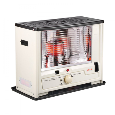 Θερμάστρα Κηροζίνης VEVOR 10000 BTU Εσωτερικής & Εξωτερικής Χρήσης, Φορητή Θερμάστρα Χώρου με Αυτόματη Απενεργοποίηση & Ρυθμιζόμενη Φλόγα & Ανατροπή, για Σπίτι, Γκαράζ, Υπόγειο, Κάμπινγκ, Εργαστήριο και Έκτακτης Ανάγκης, Μαύρο