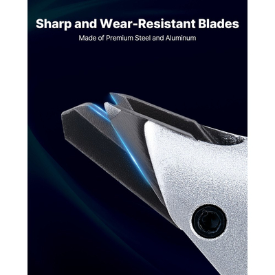 Ηλεκτρικό ψαλίδι μετάλλων VEVOR, κόφτης λαμαρίνας με καλώδιο 4,0 Amp με περιστρεφόμενη κεφαλή 360 μοιρών, μεταβλητή ταχύτητα, συνεχής κοπή, καθαρή κοπή για γαλβανισμένο χάλυβα 1,22 mm, ανοξείδωτο χάλυβα 1 mm, 2500 SPM