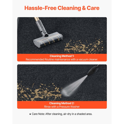 Πατάκι εισόδου VEVOR, επαγγελματικό πατάκι δαπέδου 3048 x 914 mm για εσωτερικούς και εξωτερικούς χώρους, κομψό ριγέ βιομηχανικό χαλί με επένδυση PVC, βαρέως τύπου πλενόμενο χαλί εισόδου για διάδρομο, μπαλκόνι, γκαράζ, γκρι