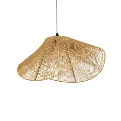 GLOBOSTAR® ECLAIR 205-0031 Boho Κρεμαστό Φωτιστικό Οροφής με Ντουί 1 x E27 AC 220-240V IP20 - Μπεζ - M70 x Π40 x Υ32cm