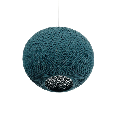 GLOBOSTAR® SOLEI 205-0010 Boho Κρεμαστό Φωτιστικό Οροφής με Ντουί 1 x E27 AC 220-240V IP20 - Τιρκουάζ - M40 x Π40 x Υ45cm