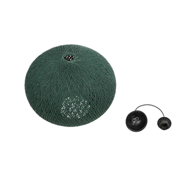 GLOBOSTAR® SOLEI 205-0013 Boho Κρεμαστό Φωτιστικό Οροφής με Ντουί 1 x E27 AC 220-240V IP20 - Πράσινο - M40 x Π40 x Υ45cm