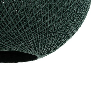 GLOBOSTAR® SOLEI 205-0013 Boho Κρεμαστό Φωτιστικό Οροφής με Ντουί 1 x E27 AC 220-240V IP20 - Πράσινο - M40 x Π40 x Υ45cm