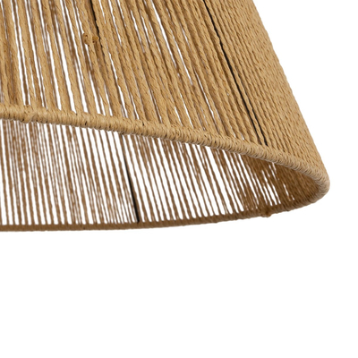 GLOBOSTAR® HUTT 205-0018 Boho Κρεμαστό Φωτιστικό Οροφής με Ντουί 1 x E27 AC 220-240V IP20 - Μπεζ - M50 x Π50 x Υ40cm