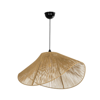 GLOBOSTAR® ECLAIR 205-0031 Boho Κρεμαστό Φωτιστικό Οροφής με Ντουί 1 x E27 AC 220-240V IP20 - Μπεζ - M70 x Π40 x Υ32cm