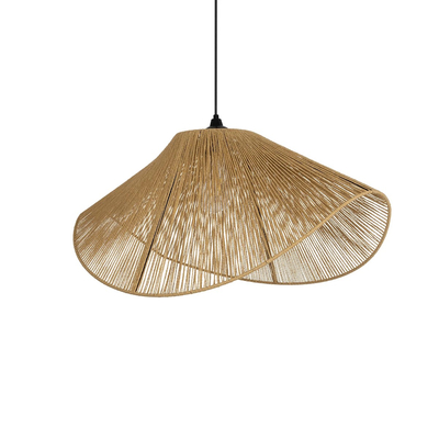 GLOBOSTAR® ECLAIR 205-0031 Boho Κρεμαστό Φωτιστικό Οροφής με Ντουί 1 x E27 AC 220-240V IP20 - Μπεζ - M70 x Π40 x Υ32cm