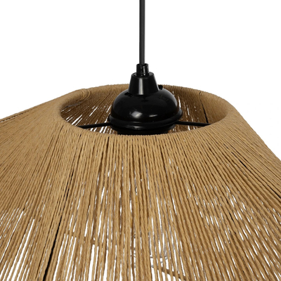 GLOBOSTAR® ECLAIR 205-0031 Boho Κρεμαστό Φωτιστικό Οροφής με Ντουί 1 x E27 AC 220-240V IP20 - Μπεζ - M70 x Π40 x Υ32cm