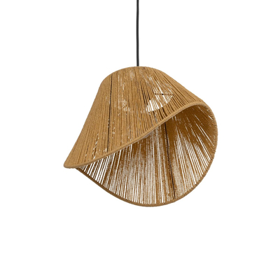 GLOBOSTAR® ELDA 205-0032 Boho Κρεμαστό Φωτιστικό Οροφής με Ντουί 1 x E27 AC 220-240V IP20 - Μπεζ - M32 x Π21 x Υ24cm