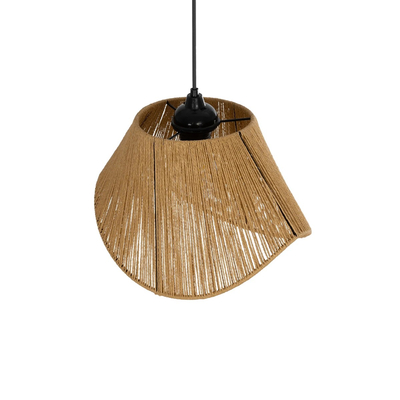 GLOBOSTAR® ELDA 205-0032 Boho Κρεμαστό Φωτιστικό Οροφής με Ντουί 1 x E27 AC 220-240V IP20 - Μπεζ - M32 x Π21 x Υ24cm