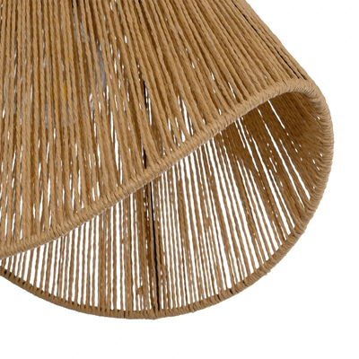 GLOBOSTAR® ELDA 205-0032 Boho Κρεμαστό Φωτιστικό Οροφής με Ντουί 1 x E27 AC 220-240V IP20 - Μπεζ - M32 x Π21 x Υ24cm