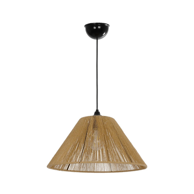 GLOBOSTAR® COROIN 205-0036 Boho Κρεμαστό Φωτιστικό Οροφής με Ντουί 1 x E27 AC 220-240V IP20 - Μπεζ - M35 x Π35 x Υ21cm