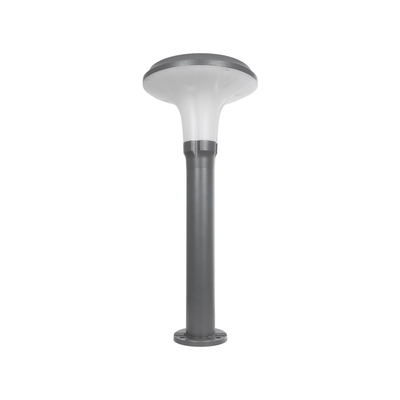 GLOBOSTAR® WHISPER 90548 Φωτιστικό Κολωνάκι Κήπου με Ντουί 1 x E27 AC 220-240V Αδιάβροχο IP65 - Γκρι Ανθρακί - Μ27 x Π27 x Υ79cm