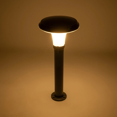 GLOBOSTAR® WHISPER 90548 Φωτιστικό Κολωνάκι Κήπου με Ντουί 1 x E27 AC 220-240V Αδιάβροχο IP65 - Γκρι Ανθρακί - Μ27 x Π27 x Υ79cm