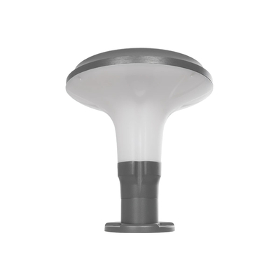 GLOBOSTAR® WHISPER 90553 Φωτιστικό Κολωνάκι Κήπου με Ντουί 1 x E27 AC 220-240V Αδιάβροχο IP65 - Γκρι Ανθρακί - Μ27 x Π27 x Υ29cm