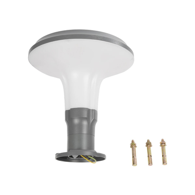 GLOBOSTAR® WHISPER 90553 Φωτιστικό Κολωνάκι Κήπου με Ντουί 1 x E27 AC 220-240V Αδιάβροχο IP65 - Γκρι Ανθρακί - Μ27 x Π27 x Υ29cm