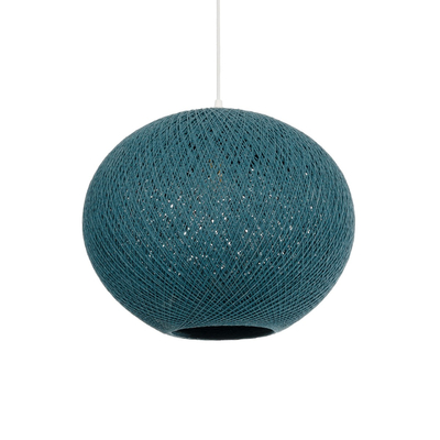 GLOBOSTAR® SOLEI 205-0010 Boho Κρεμαστό Φωτιστικό Οροφής με Ντουί 1 x E27 AC 220-240V IP20 - Τιρκουάζ - M40 x Π40 x Υ45cm