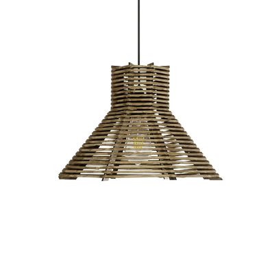 GLOBOSTAR® MEGALISTO 205-0051 Boho Κρεμαστό Φωτιστικό Οροφής με Ντουί 1 x E27 AC 220-240V IP20 - Μπεζ - M40 x Π40 x Υ26cm