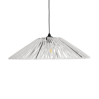 GLOBOSTAR® JAPAN 205-0053 Boho Κρεμαστό Φωτιστικό Οροφής με Ντουί 1 x E27 AC 220-240V IP20 - Λευκό - M60 x Π60 x Υ20cm