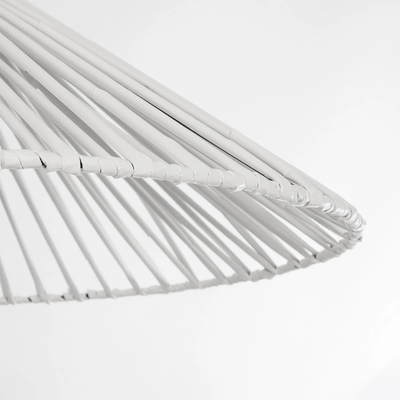 GLOBOSTAR® JAPAN 205-0053 Boho Κρεμαστό Φωτιστικό Οροφής με Ντουί 1 x E27 AC 220-240V IP20 - Λευκό - M60 x Π60 x Υ20cm