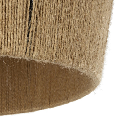 GLOBOSTAR® CONE 205-0057 Boho Κρεμαστό Φωτιστικό Οροφής με Ντουί 1 x E27 AC 220-240V IP20 - Μπεζ - M38 x Π38 x Υ34cm