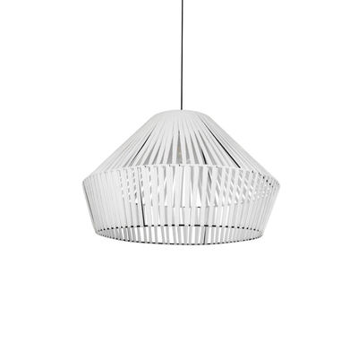 GLOBOSTAR® NUI 205-0064 Boho Κρεμαστό Φωτιστικό Οροφής με Ντουί 1 x E27 AC 220-240V IP20 - Λευκό - M60 x Π60 x Υ41cm