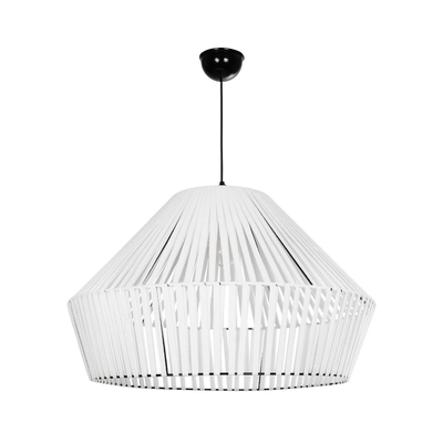 GLOBOSTAR® NUI 205-0064 Boho Κρεμαστό Φωτιστικό Οροφής με Ντουί 1 x E27 AC 220-240V IP20 - Λευκό - M60 x Π60 x Υ41cm