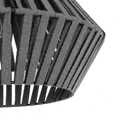 GLOBOSTAR® NUI 205-0065 Boho Κρεμαστό Φωτιστικό Οροφής με Ντουί 1 x E27 AC 220-240V IP20 - Γκρι - M36 x Π36 x Υ27cm