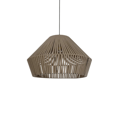 GLOBOSTAR® NUI 205-0068 Boho Κρεμαστό Φωτιστικό Οροφής με Ντουί 1 x E27 AC 220-240V IP20 - Μπεζ - M60 x Π60 x Υ41cm