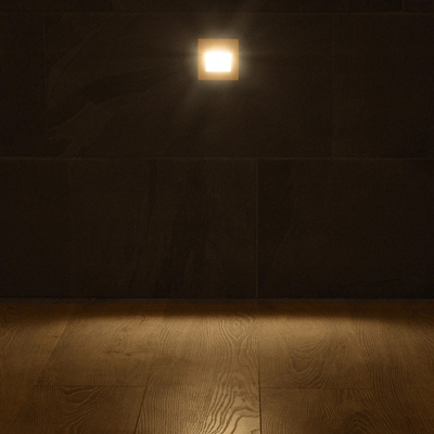 kelvo® STEPART KLV-101-0079 Μοντέρνο Χωνευτό Φωτιστικό Σκαλοπατιού - Διαδρόμου LED 3W 375lm 45° AC 220-240V Αδιάβροχο IP65 Θερμό Λευκό 2700K - Lumileds SMD Chip & TÜV SÜD Driver - Λευκό Ματ - Μ8.5 x Π5 x Υ8.5cm / Q6.72 x 6.72cm - 5 Χρόνια Εγγύηση