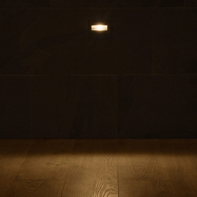 kelvo® STEPART KLV-101-0080 Μοντέρνο Χωνευτό Φωτιστικό Σκαλοπατιού - Διαδρόμου LED 3W 375lm 45° AC 220-240V Αδιάβροχο IP65 Θερμό Λευκό 2700K - Lumileds SMD Chip & TÜV SÜD Driver - Μαύρο Ματ - Μ10.5 x Π4.5 x Υ6cm / Q9.12 x 4.49cm - 5 Χρόνια Εγγύηση